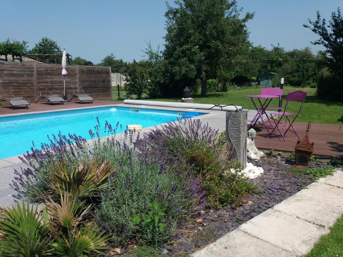 Chambres D Hotes ,Hotel ,Secret D'Une Nuit A Vicq Pres De Onnaing,Avec Piscine Exterior foto